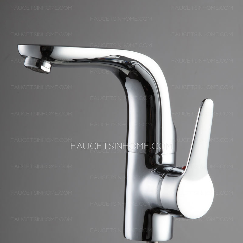 Refined Copper Rotatable Seven Shaped Sink Faucet Bathroom