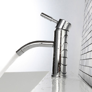 Creative Lengthen Spout Copper Standard Bathroom Sink Faucets