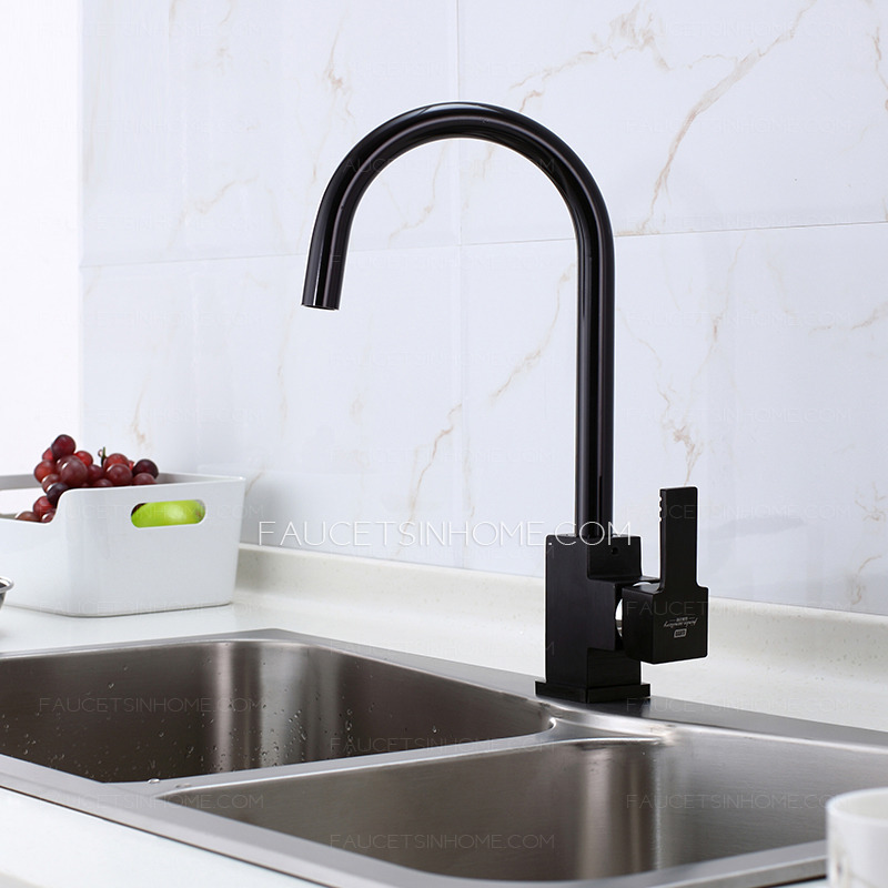 Advanced Black Painting 360 Degree Rotatable Kitchen Faucets