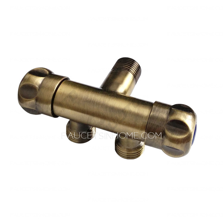 Thick Brass Dual Control Antique Brass Angle Valve