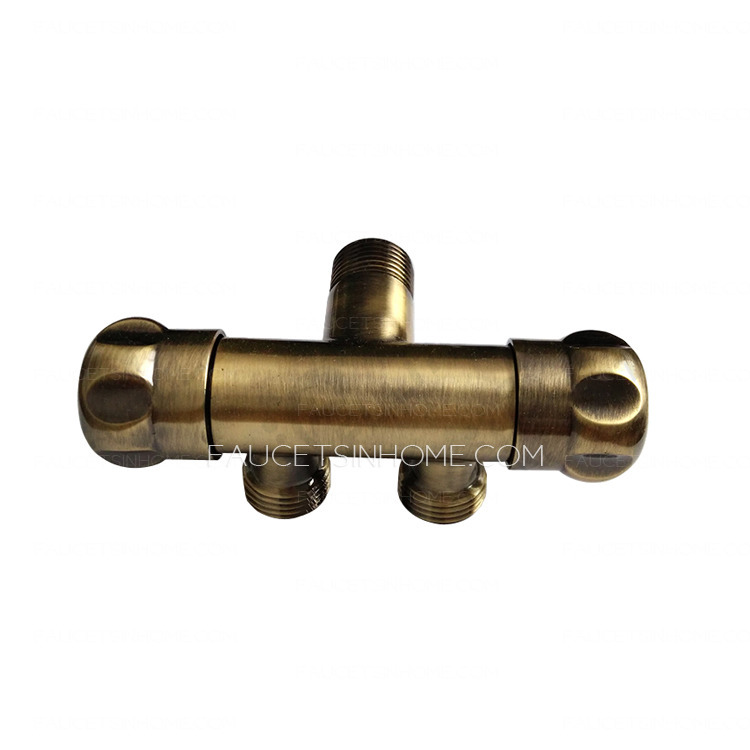 Thick Brass Dual Control Antique Brass Angle Valve