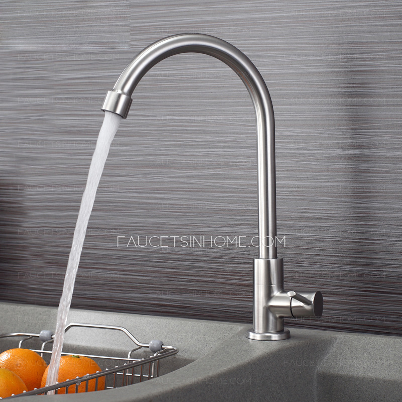 Discount Cold Water Rotatable Stainless Steel Faucets Kitchen Sink