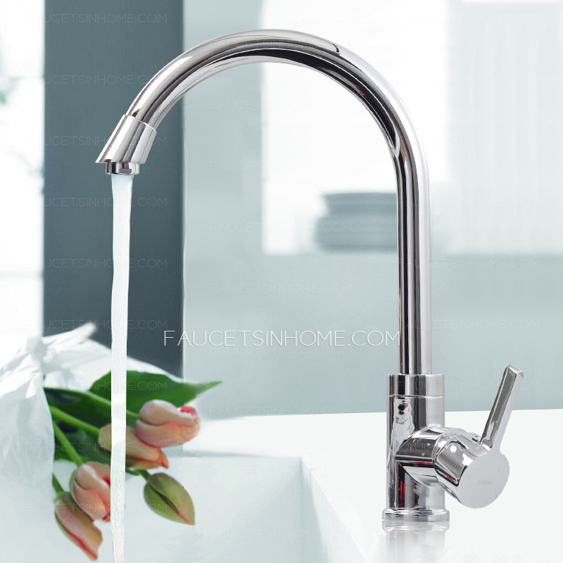 Wholesale Brass Single Hole Rotatable Kitchen Faucets