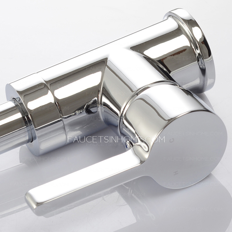 Wholesale Brass Single Hole Rotatable Kitchen Faucets