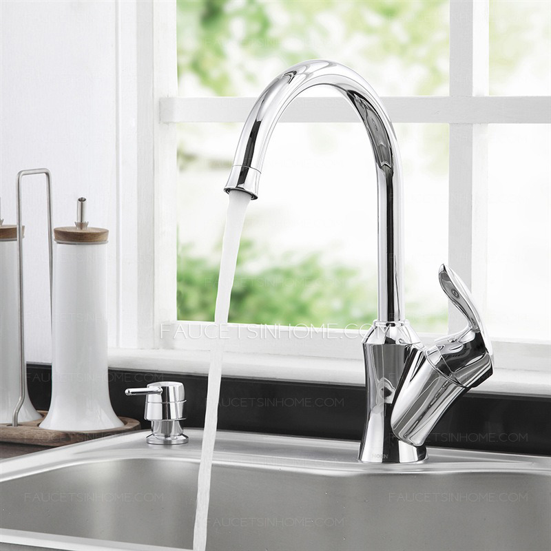 Healthy Leading Free Brass Chrome Faucet Kitchen Single Hole