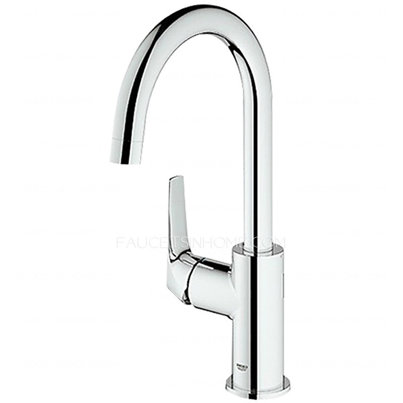 High End High Arc Rotatable Vessel Mount Faucet Kitchen