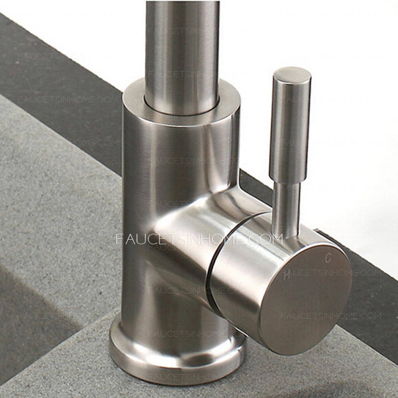 High End Stretch Stainless Steel Brushed Nickel Kitchen Faucets