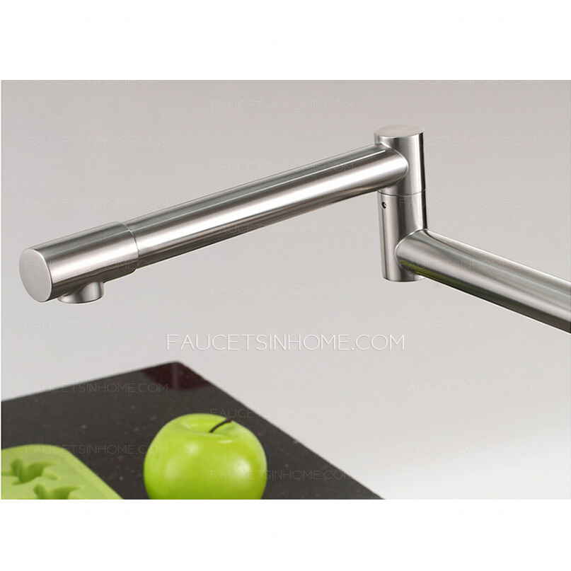 High End Stretch Stainless Steel Brushed Nickel Kitchen Faucets