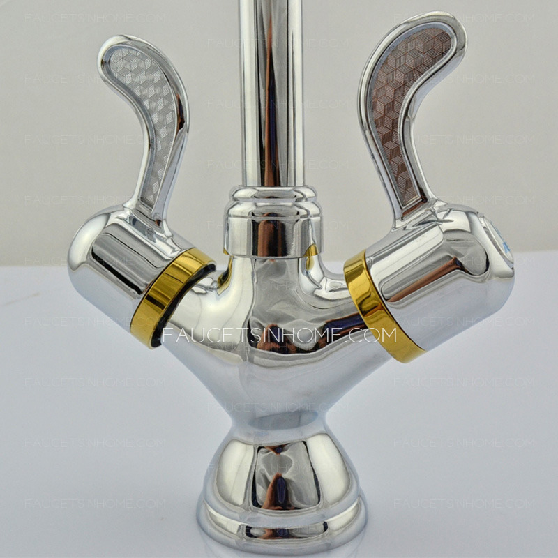 Wholesale Two Handle Rotatable Single Holw Kitchen Faucets