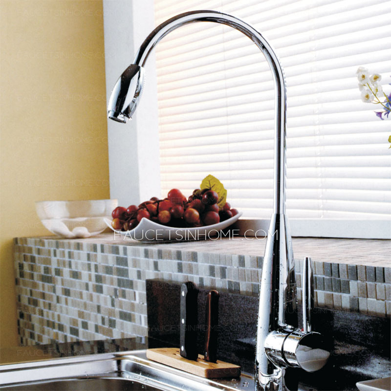 Thick Chrome Kitchen Faucets