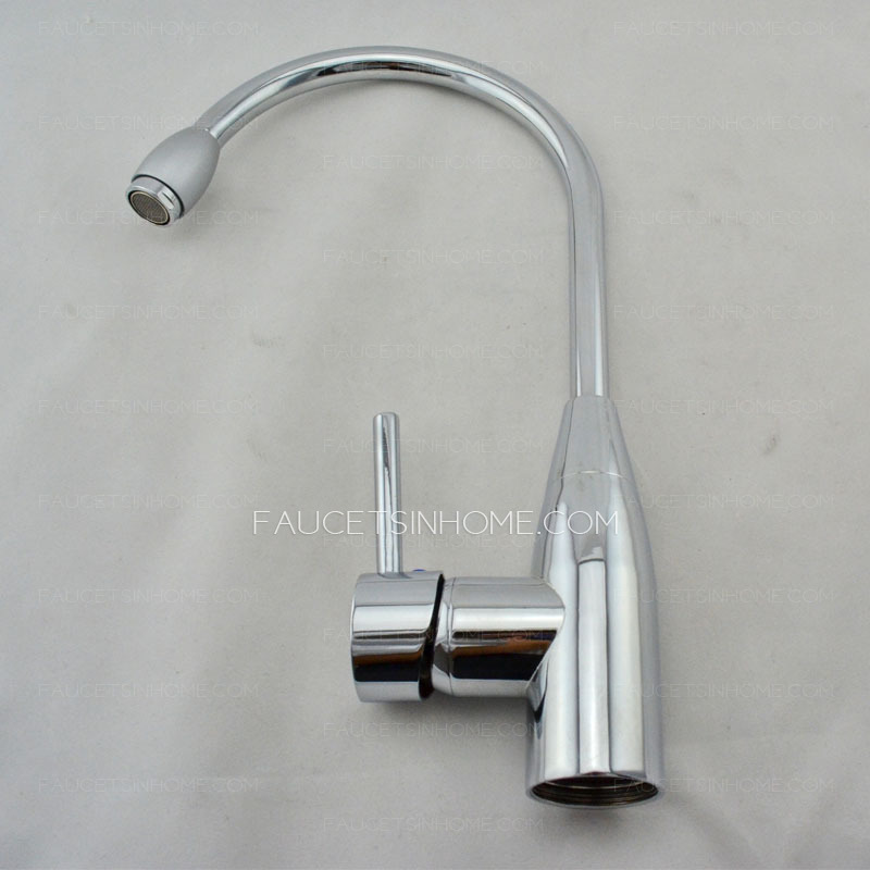 Inexpensive Brass Standing Thick Chrome Kitchen Faucets