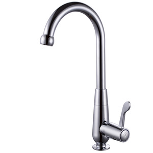 Discount Single Hole Brass Rotatable Kitchen Faucets Cold Water