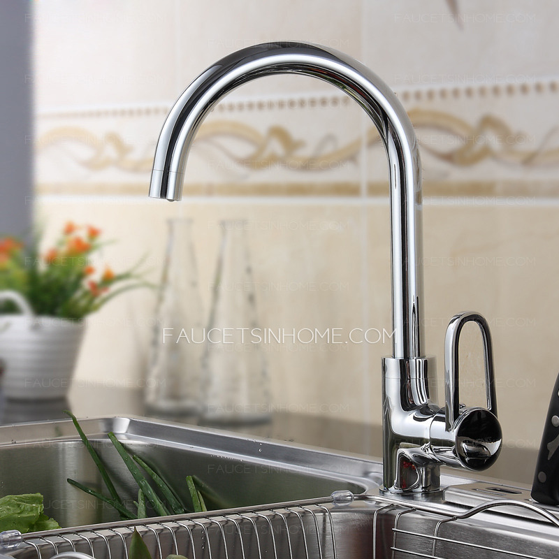 Hot Sale Rotatable Brass Sink Faucets Kitchen Single Hole