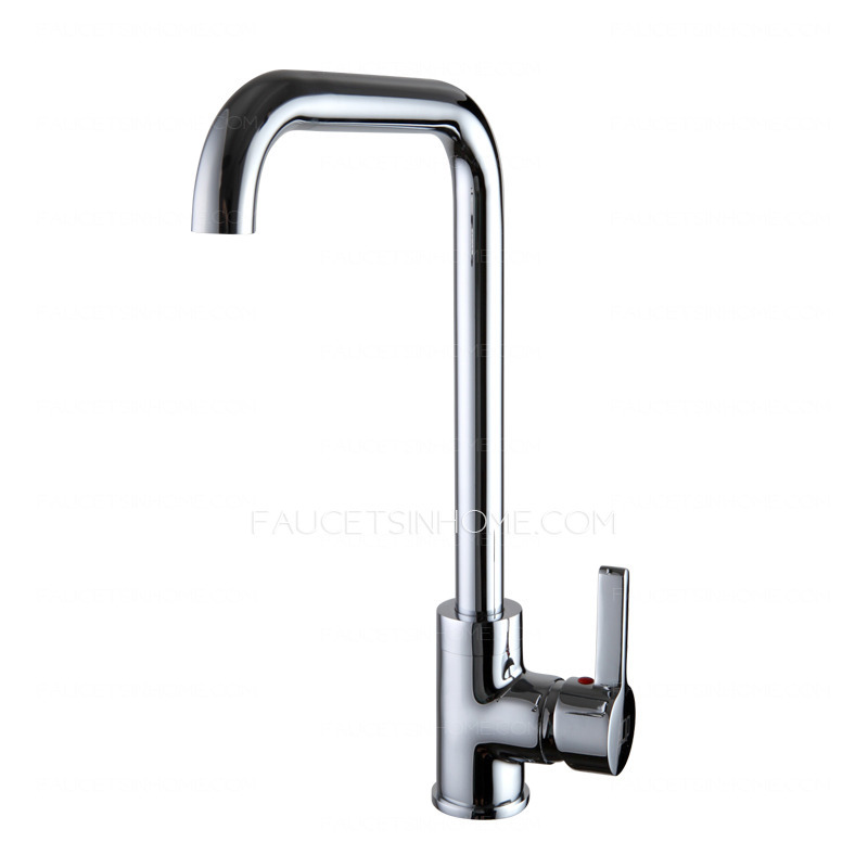 Designer Seven Shaped Rotatable Brass Kitchen Faucet Single Hole