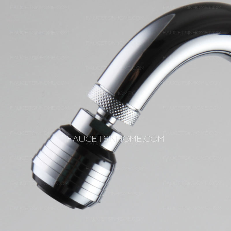 Designer Seven Shaped Rotatable Brass Kitchen Faucet Single Hole