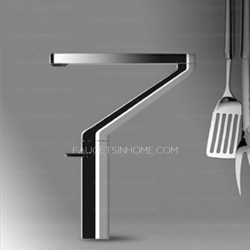 High End Brass Rotatable Chrome Kitchen Faucets Stangding
