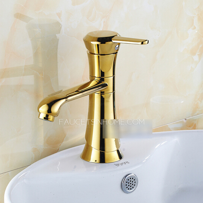 Discount Vintage Brass Single Hole Rotatable Sink Faucet Bathroom