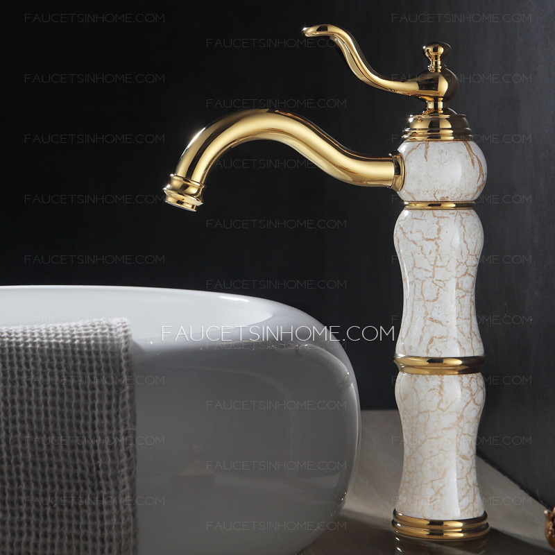 ... Sink Faucets > Antique Brass Single Hole Vessel Mount Faucet Bathroom