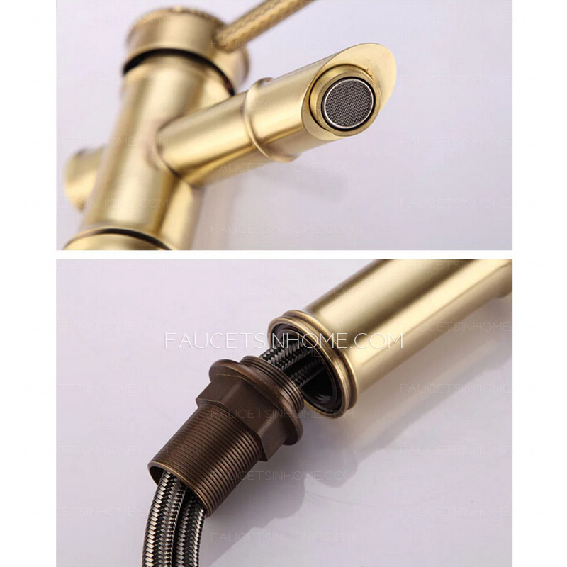 High End Brass Heightening Vessel Mount Bathroom Faucet