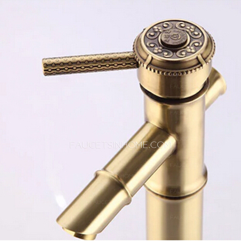 High End Brass Heightening Vessel Mount Bathroom Faucet