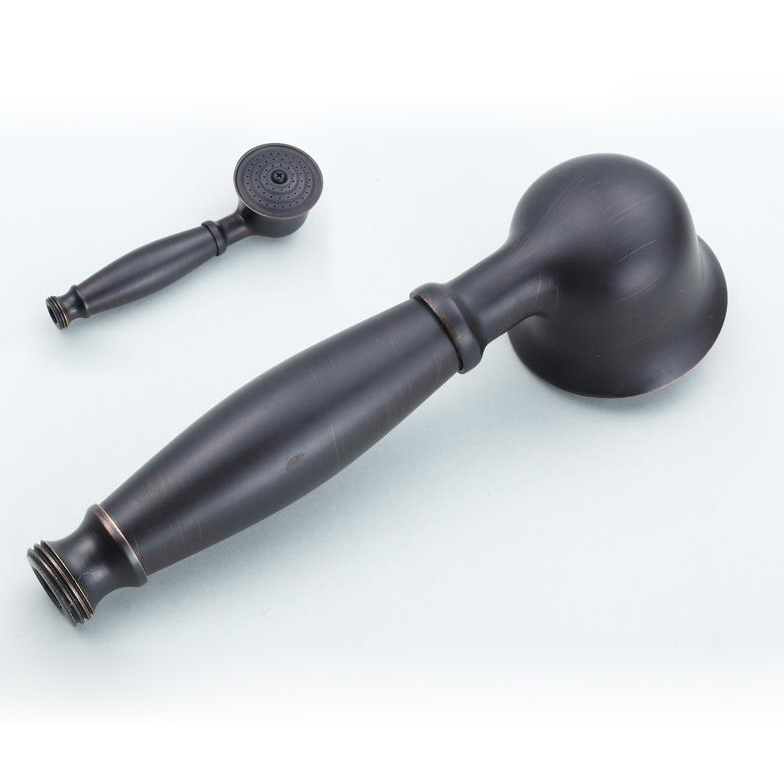 Vintage Oil Rubbed Bronze Cross Handle Rain Shower Faucet System