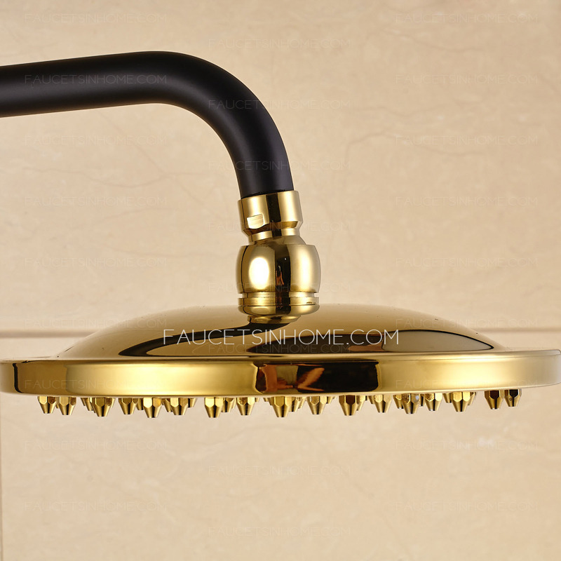 High End Brass Black Antique Bronze Shower Faucet System