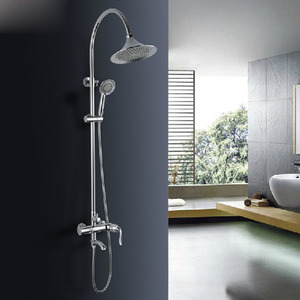 Vintage Chrome European Style Brass Outdoor Shower Faucet