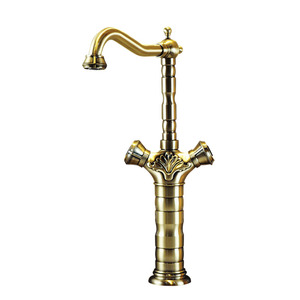 Best Luxury Antique Bronze Brass Bathroom Faucet Vessel Mount