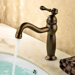 Hot Sale Antique Bronze Single Hole Bathroom Faucets