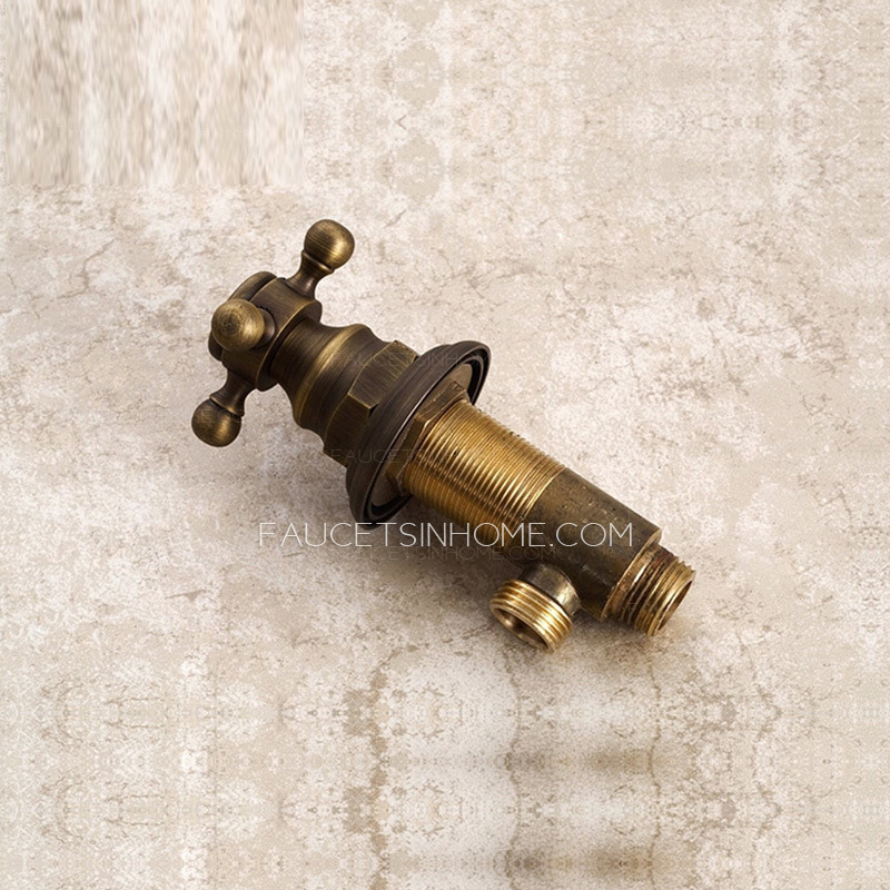 Vintage Antique Bronze Brass Brushed Bathroom Faucets