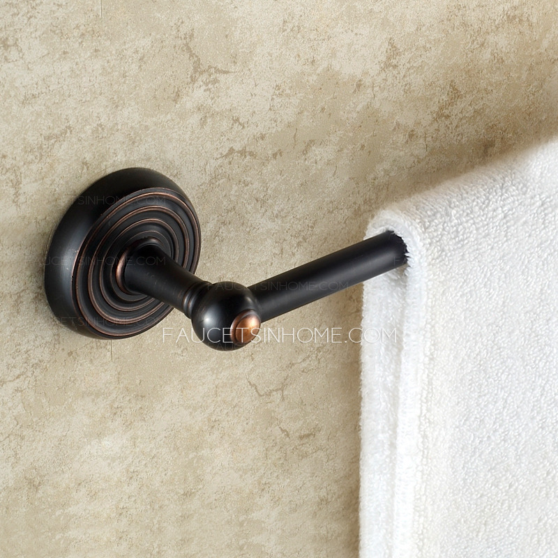 Antique Black Single Towel Bars Oil Rubbed Bronze