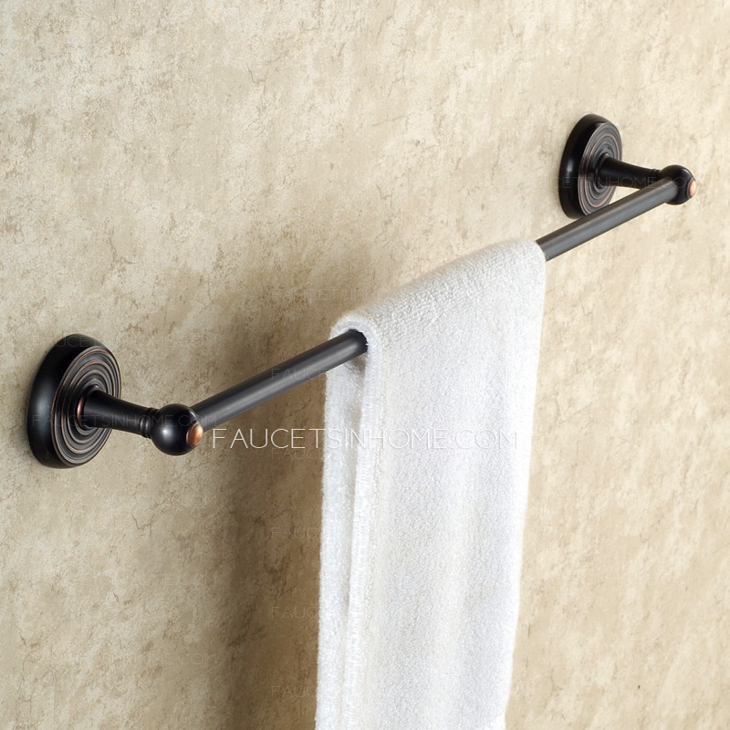 Antique Black Single Towel Bars Oil Rubbed Bronze