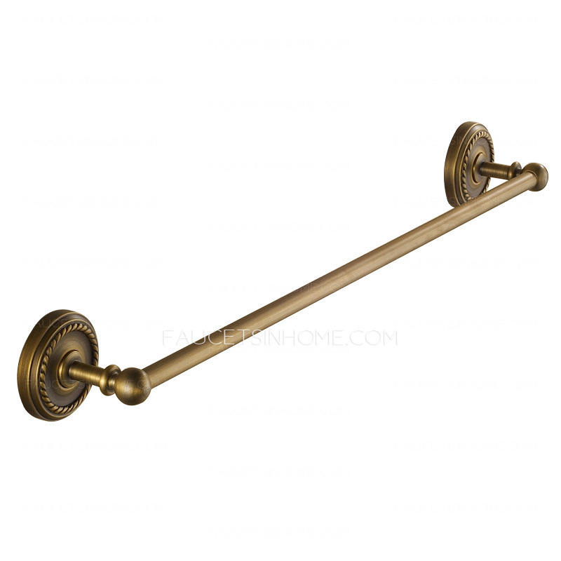 Discount Antique Brass Single Bathroom Towel Bars