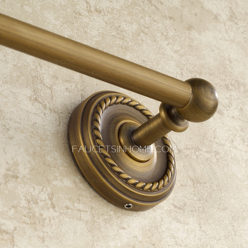 Discount Antique Brass Single Bathroom Towel Bars