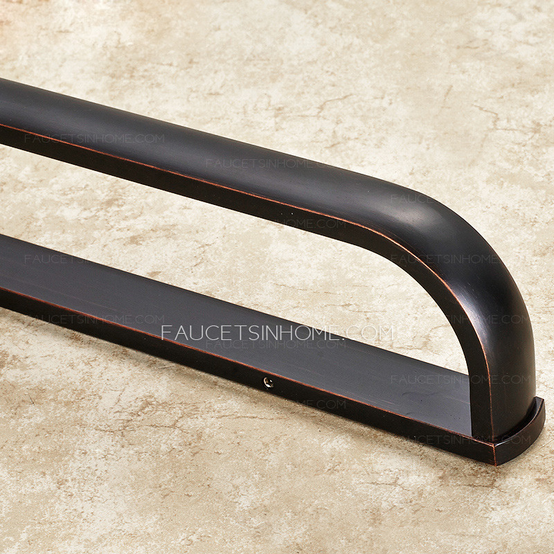 Unique Brass Oil Rubbed Bronze Single Black Towel Bars