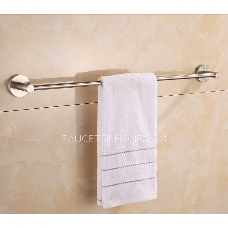 Single Stainless Steel Bathroom Towel Bars Brushed Nickel