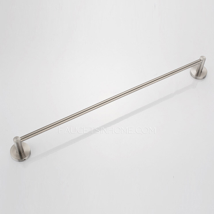 Single Stainless Steel Bathroom Towel Bars Brushed Nickel