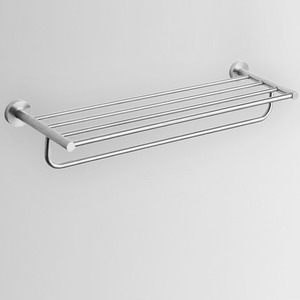 Contemporary Stainless Steel Bathroom Shelves Towel Bars Brushed Nickel
