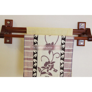 Decorative Wood Rustic Towel Bars For Bathroom