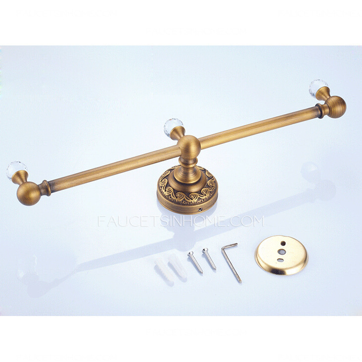 Unique Antique Brass Single Decorative Towel Bars