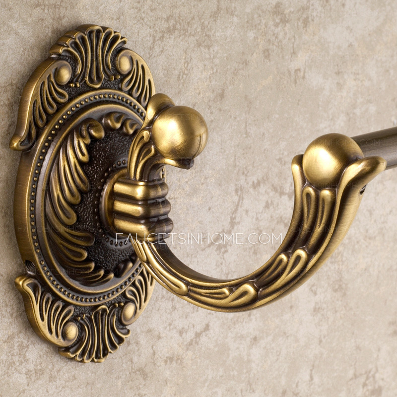 Antique Bronze Single Brushed Towel Bars For Bathroom