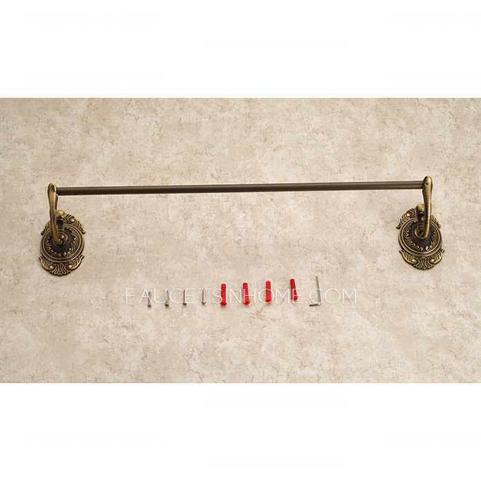 Antique Bronze Single Brushed Towel Bars For Bathroom