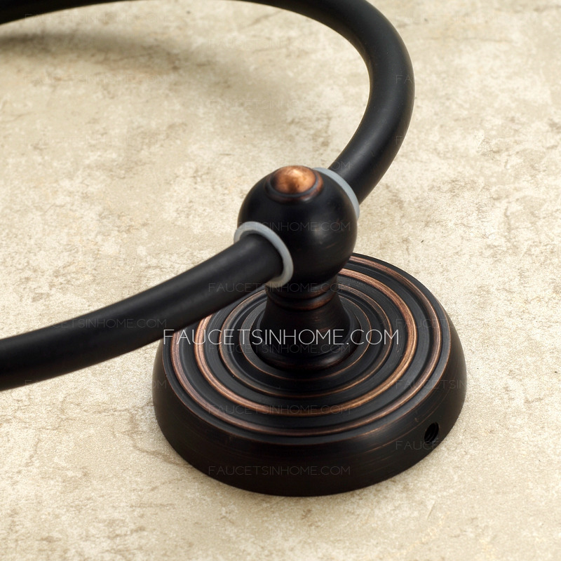 Classical Black Oil Rubbed Bronze Bathroom Towel Rings