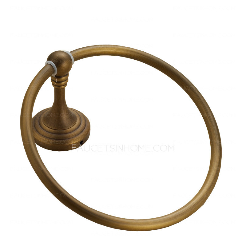 Cheap Antique Brass Vintage Towel Rings For Bathroom