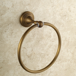 Cheap Antique Brass Vintage Towel Rings For Bathroom