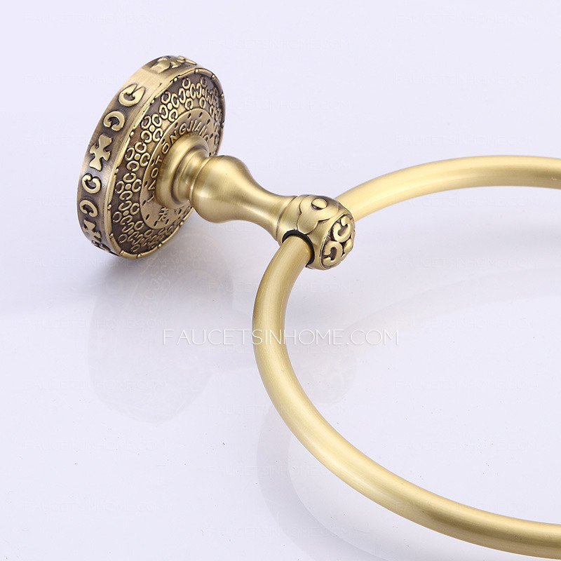 Quality Antique Bronze Designer Bathroom Towel Rings