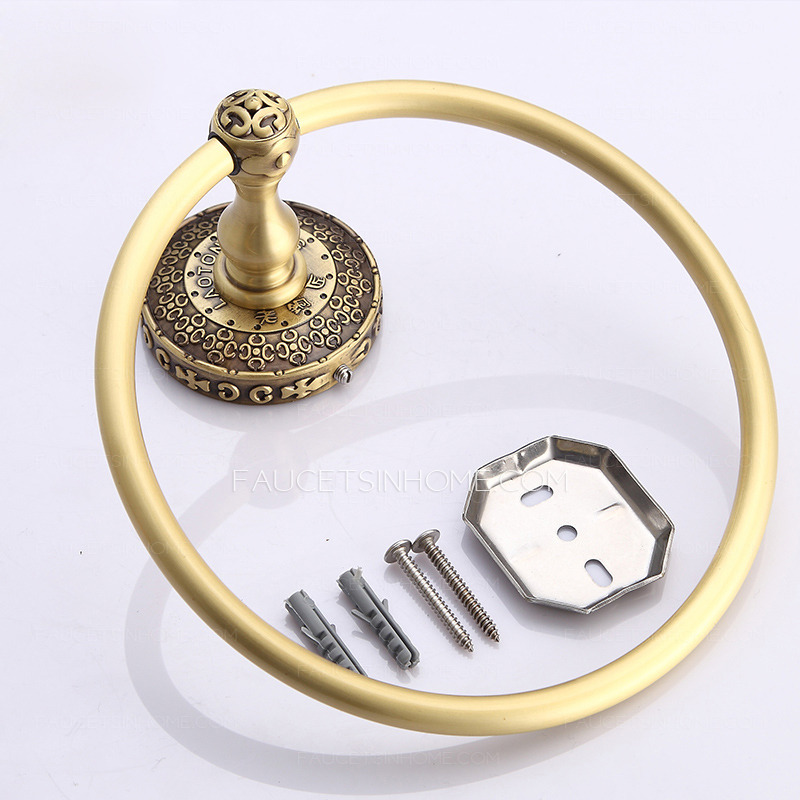 Quality Antique Bronze Designer Bathroom Towel Rings