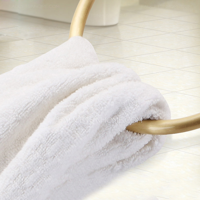 Luxury Vintage Rose Gold Round Towel Rings For Bathroom