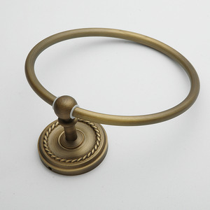 Discount Antique Bronze Brushed Towel Rings For Bathroom