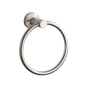 Modern Stainless Steel Bathroom Towel Rings Brushed Nickel